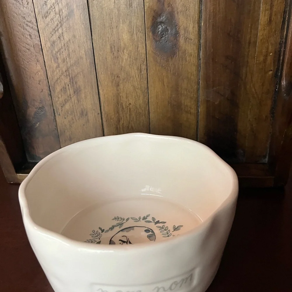 Rae Dunn Artisan Collection Dog Ceramic Nom Nom Bowl